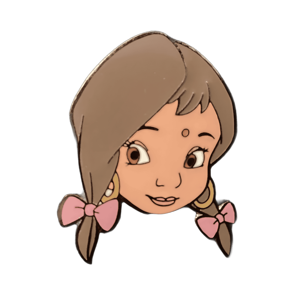 Shanti. Pigtails Disney pin