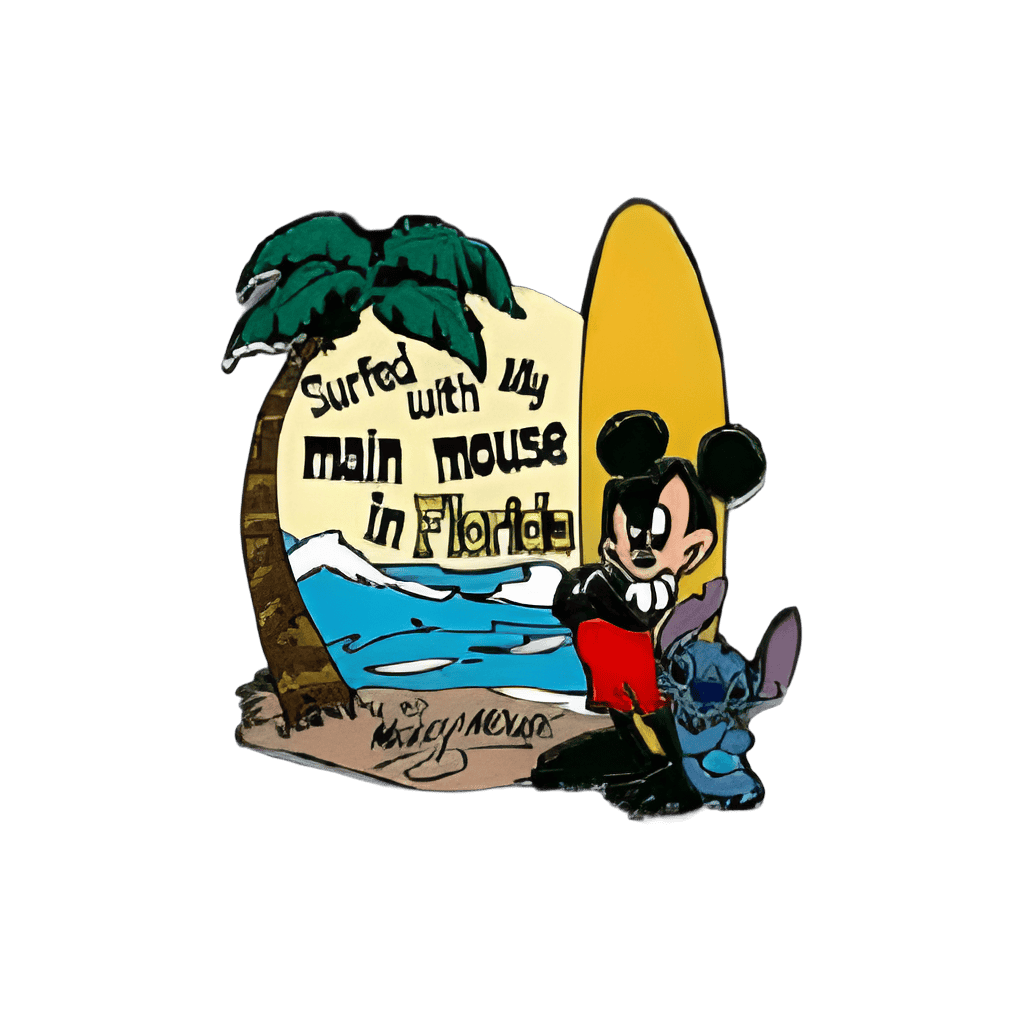 Stitch and Mickey Disney pin
