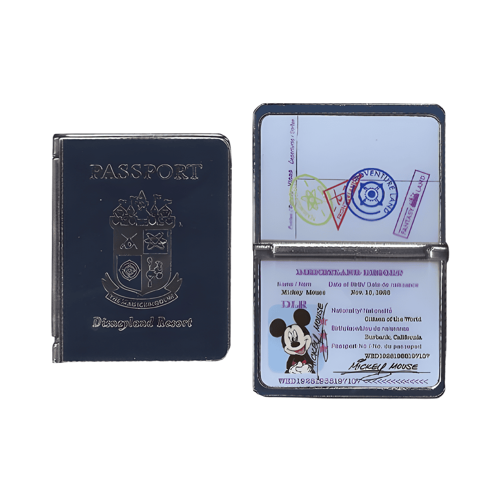 Mickey Passport pin featuring Mickey Mouse Disney pin