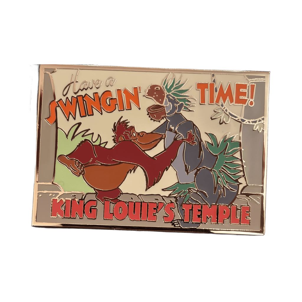 Baloo and King Louie at Louie's Temple Disney pin