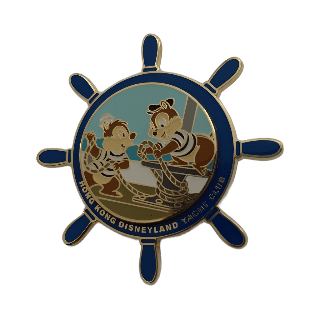 Chip and Dale Yacht Club Spinner Disney pin
