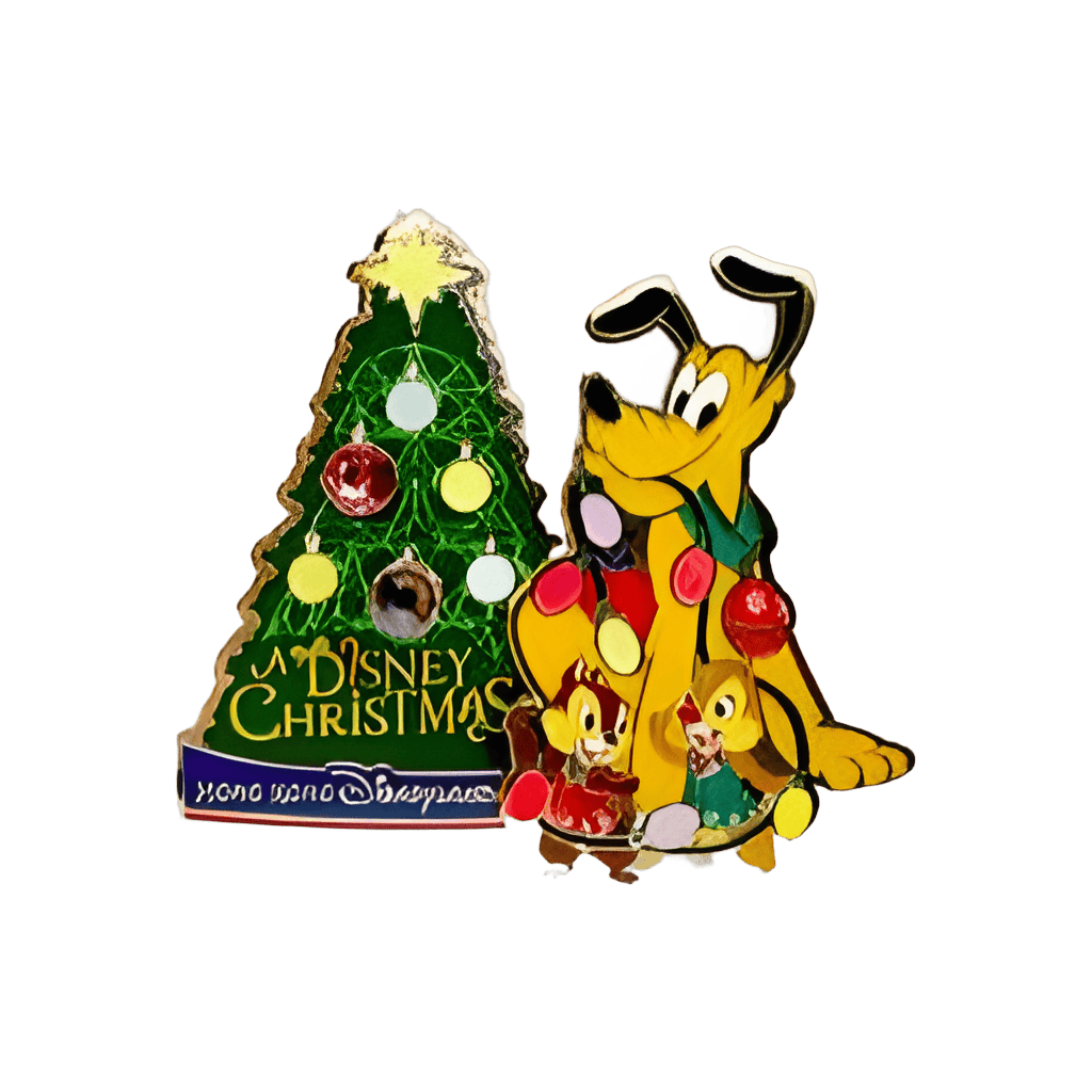 Pluto, Chip and Dale Christmas Tree Disney pin