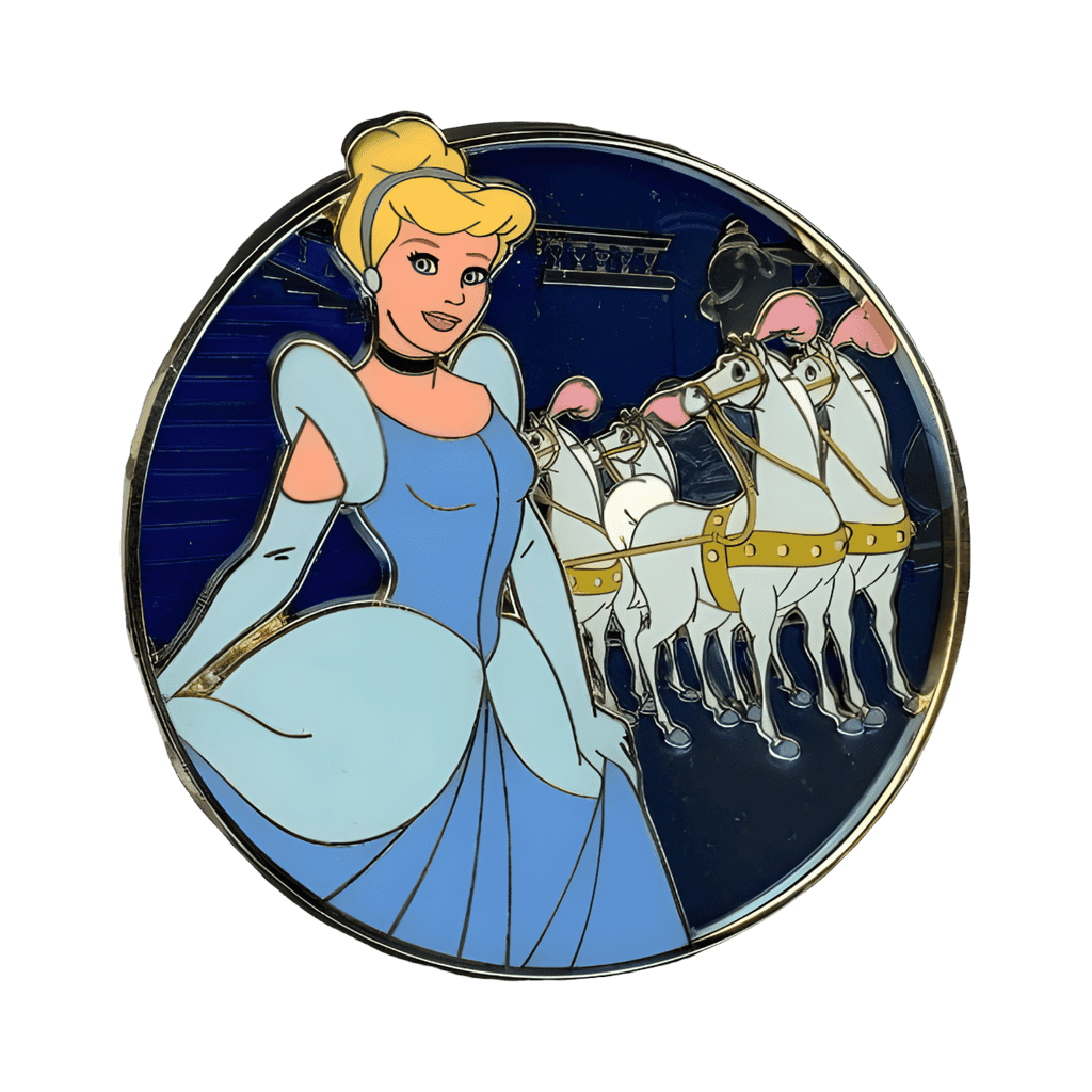 Cinderella in Ball Gown with Carriage Horses Disney pin