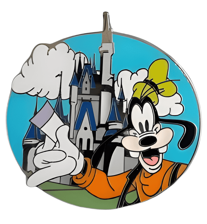 Goofy with a Fastpass Disney pin