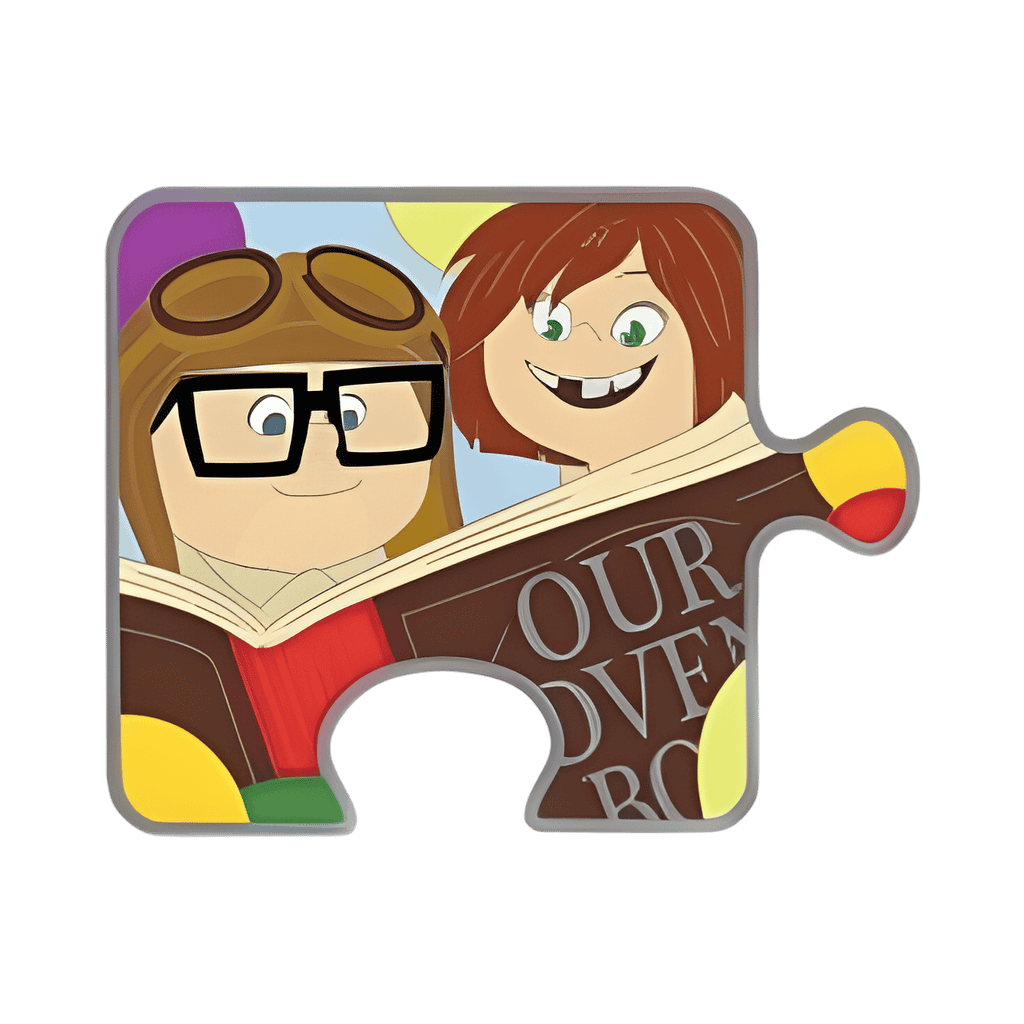 Young Carl & Ellie Disney pin