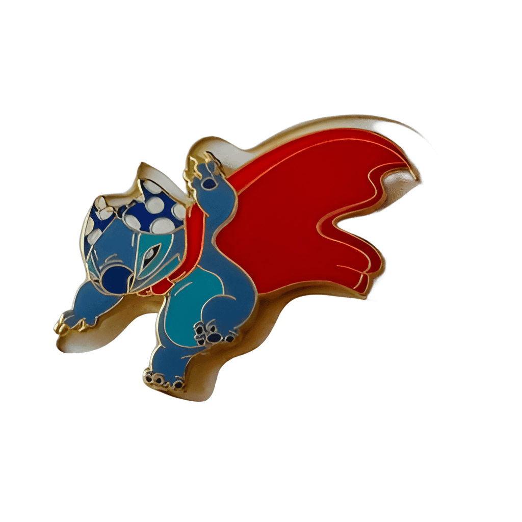 Stitch Jumping with Cape to the Right Disney pin