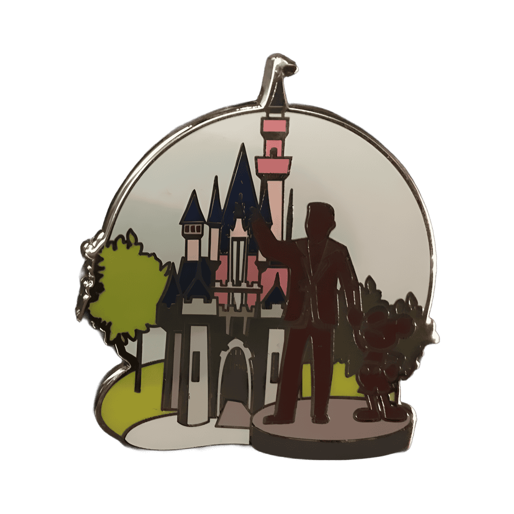 Castle and Walt and Mickey Partners Statue Disney pin