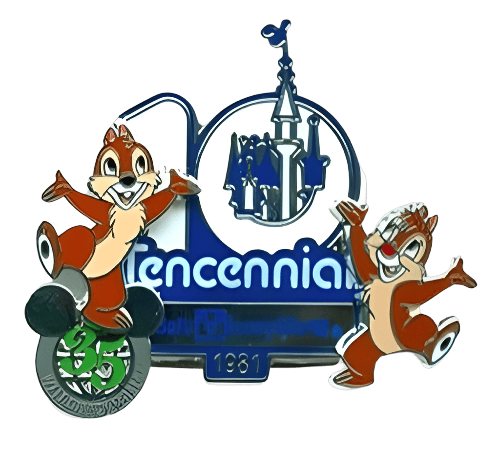 1981 - Chip and Dale Tencennial Celebration Disney pin