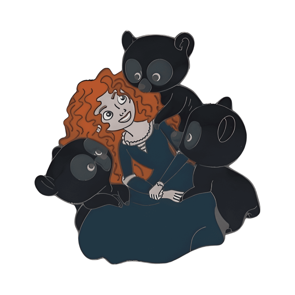 Merida and her brothers as bear cubs Disney pin