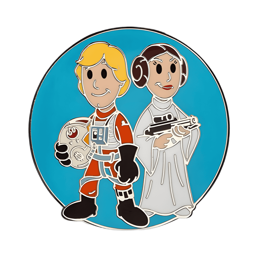 Luke and Leia Disney pin
