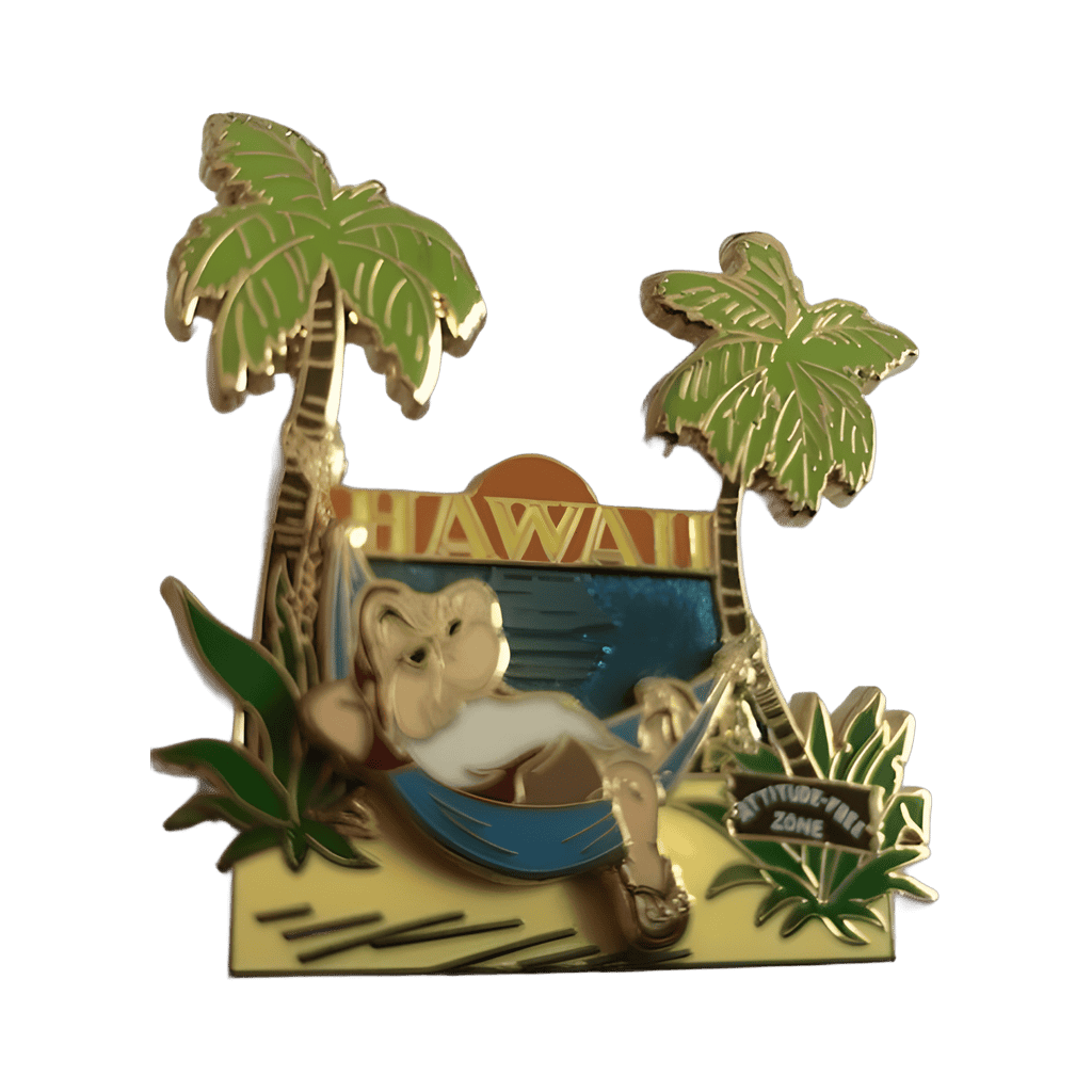 Grumpy in Hawaii on Hammock Disney pin