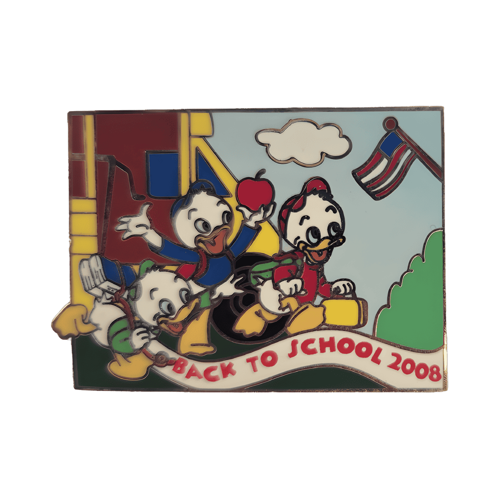 2008 - Huey, Dewey, and Louie Running Off Bus Disney pin