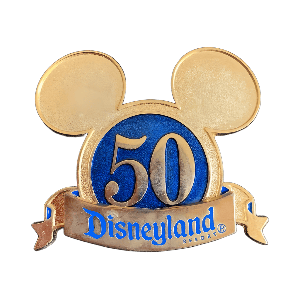Mickey Mouse Ear Logo - pebbled surface Disney pin