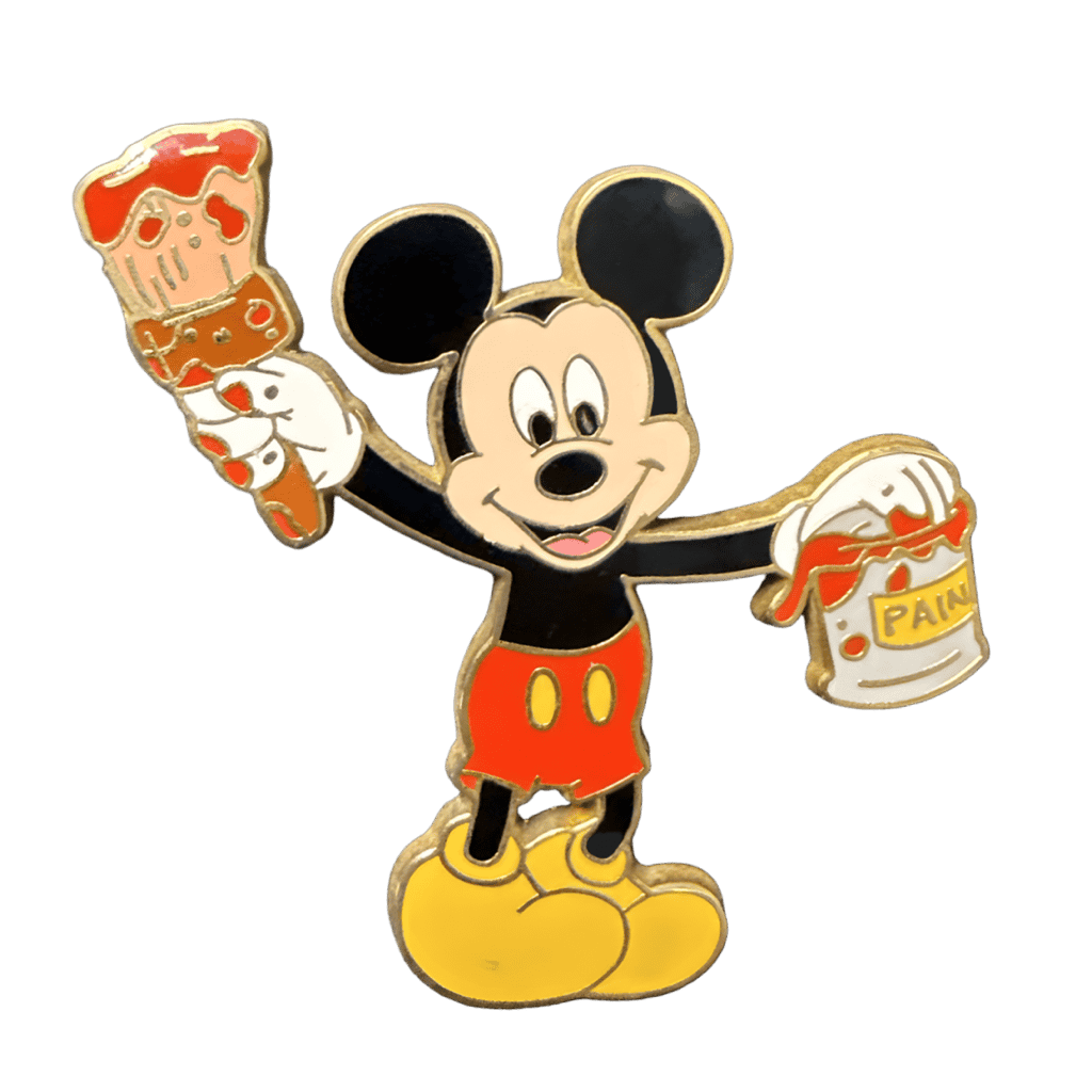 Mickey Holding Paint Can and Brush Pin Disney pin