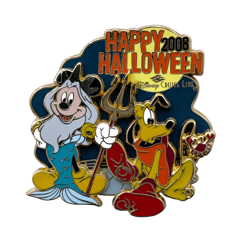 Mickey Mouse as King Triton and Pluto as Sebastion. Disney pin
