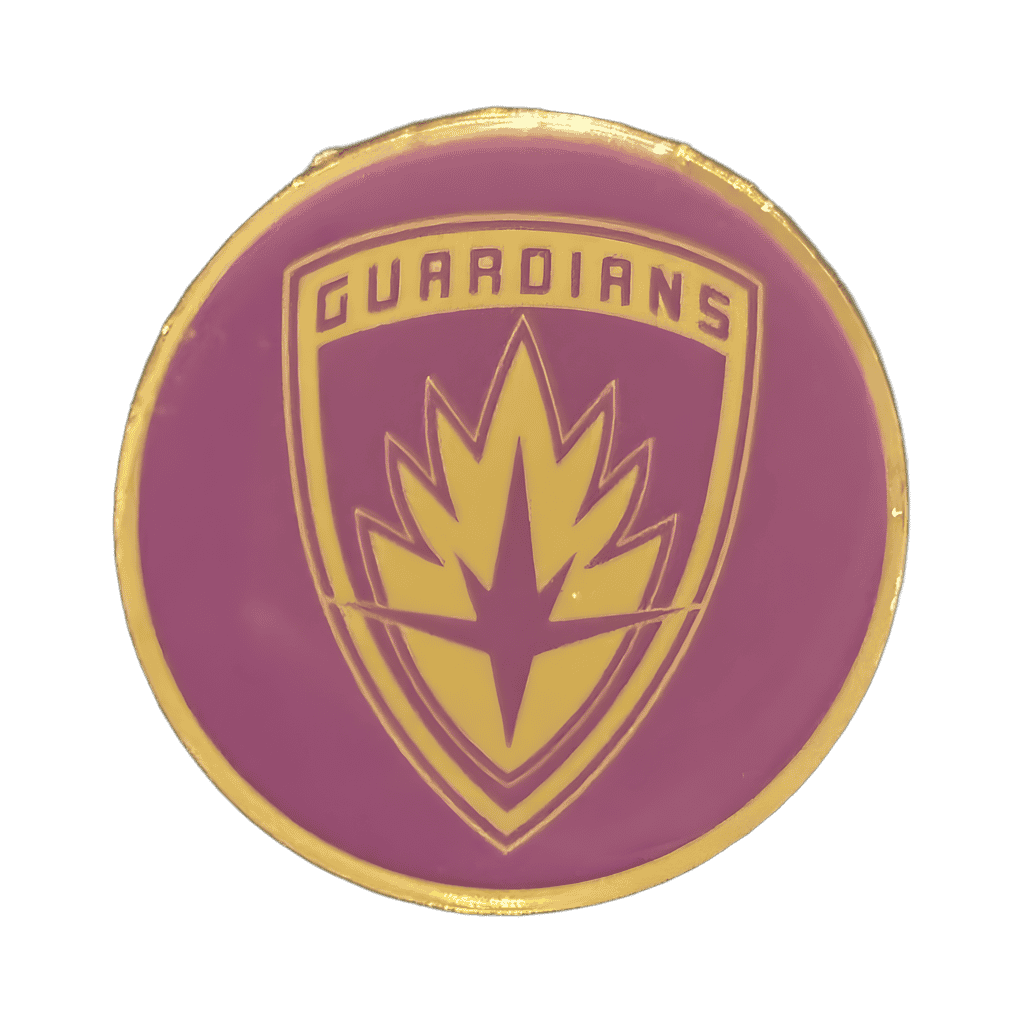 Purple guardians of the galaxy logo Disney pin