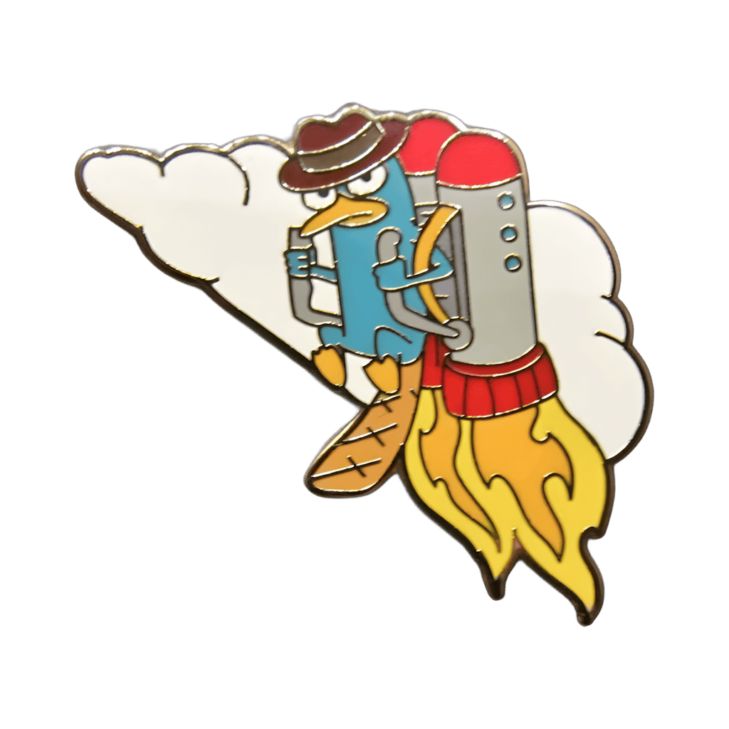 Agent P with a Jet Pack Jerry Leigh pin Disney pin