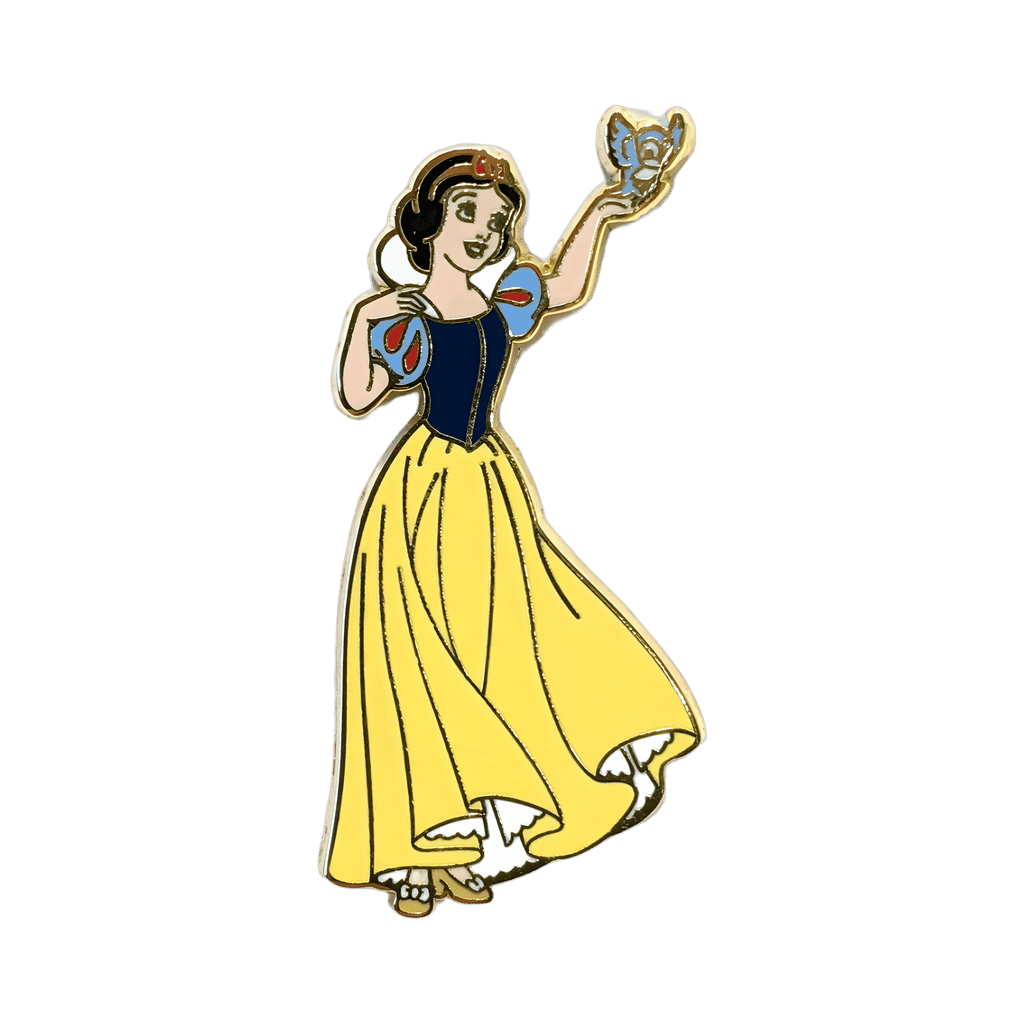 Snow White holding a Blue Bird Disney pin