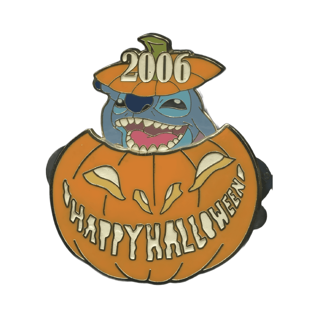 Stitch Inside Pumpkin Slider Disney pin