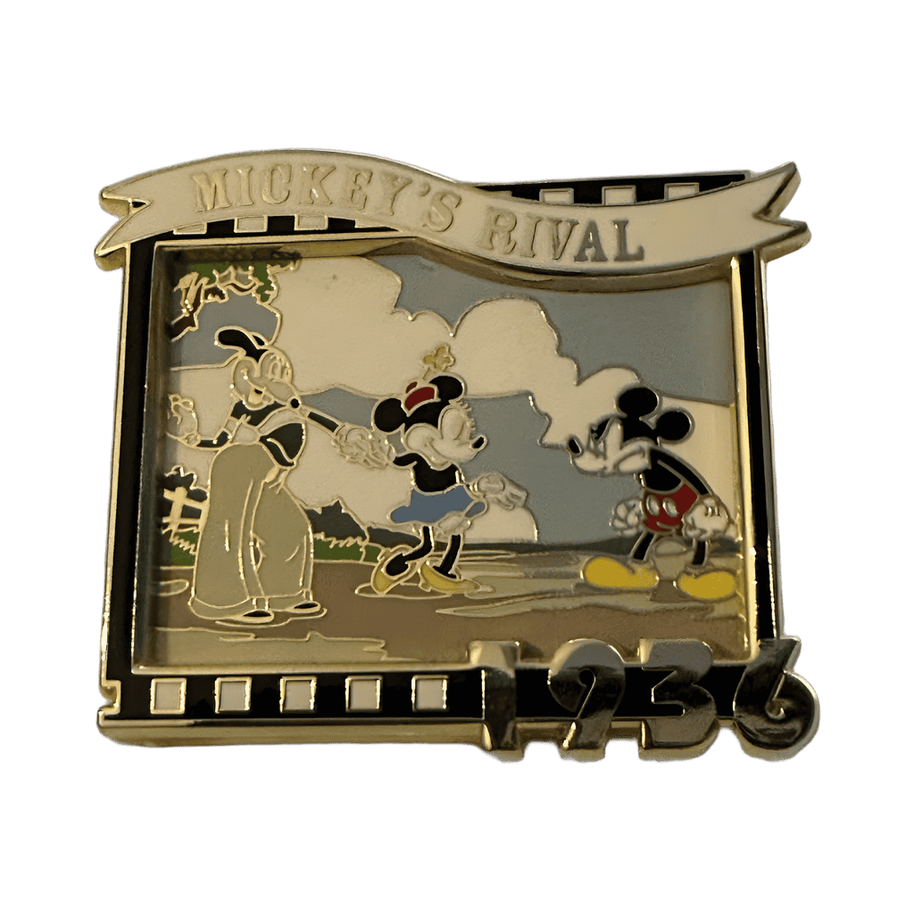 Mickey's Rival 1936 - Mortimer, Minnie, Mickey Disney pin