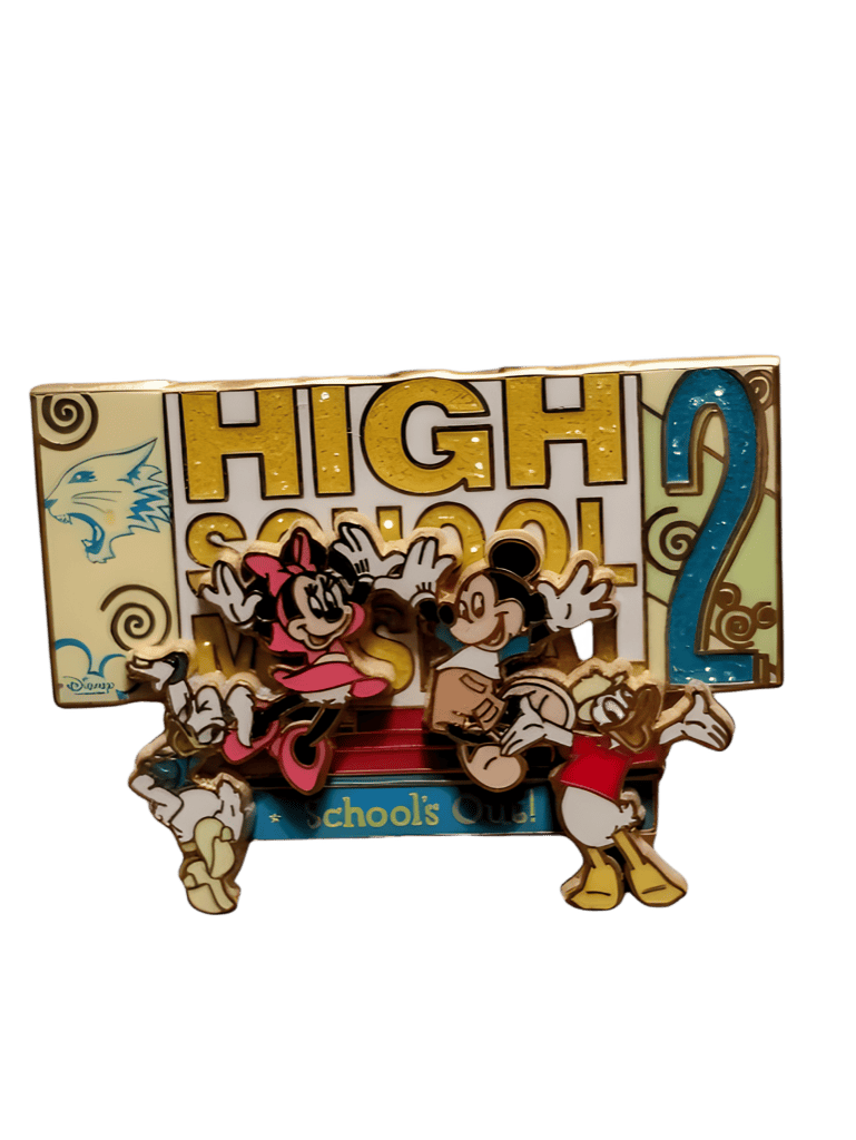 Mickey and the Gang as High School Musical 2 Cast Disney pin