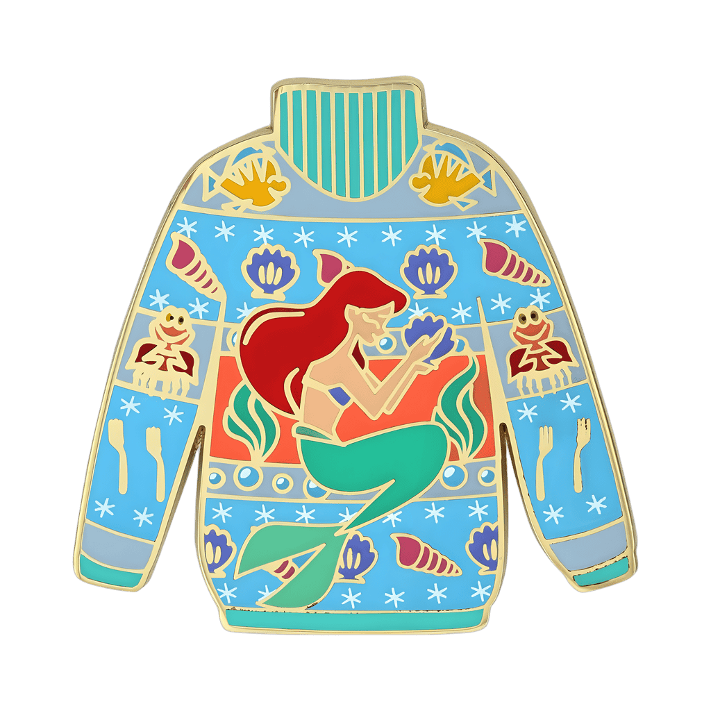 Little Mermaid Ariel Ugly Sweater Disney pin