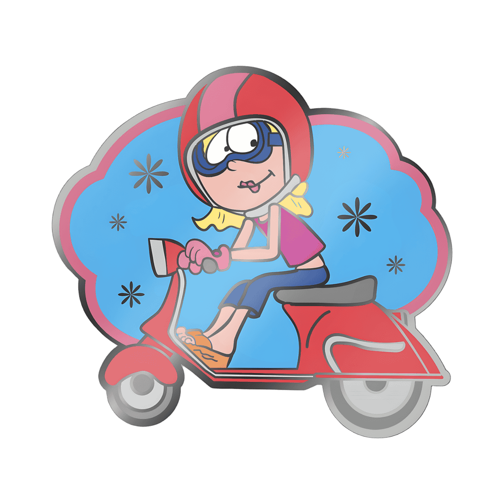 Lizzie McGuire Movie - 20th Anniversary - Lizzie On A Moped Disney pin