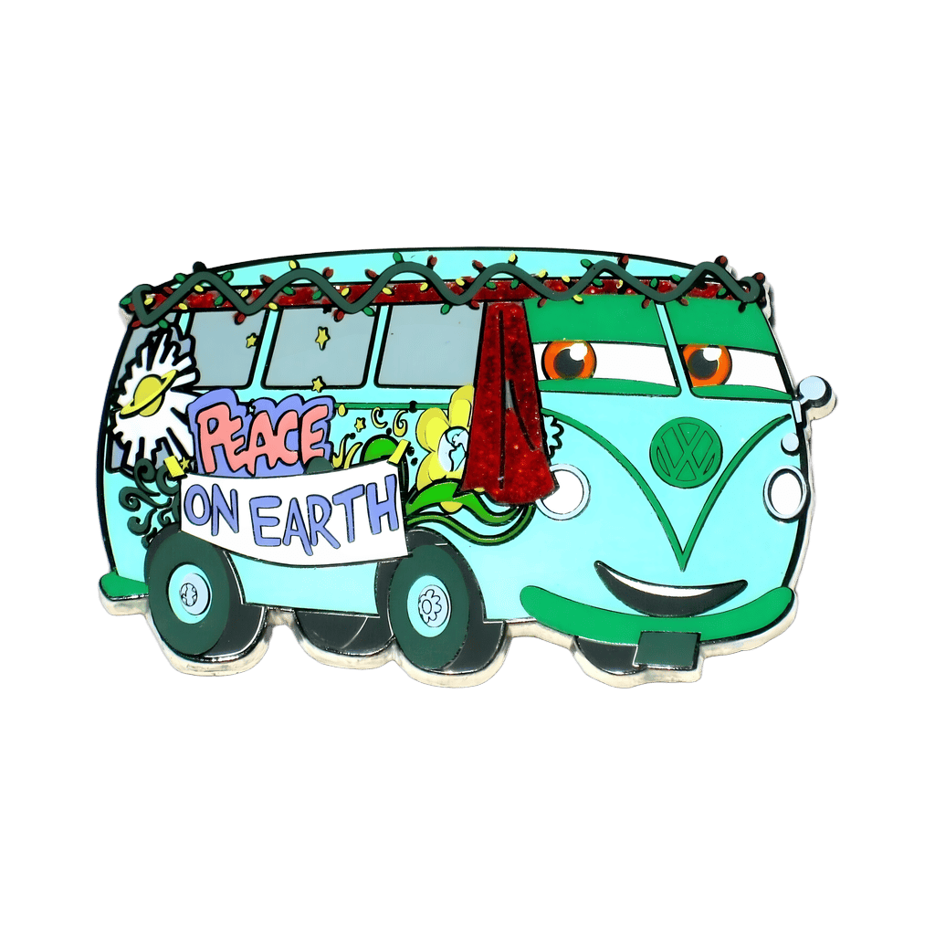 Filmore. Fuel Tide Cheer. Peace on Earth Disney pin