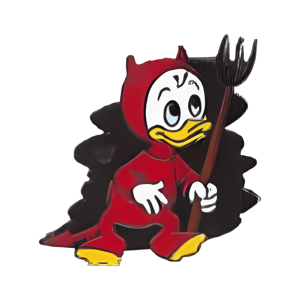 Huey in a Devil Costume Disney pin