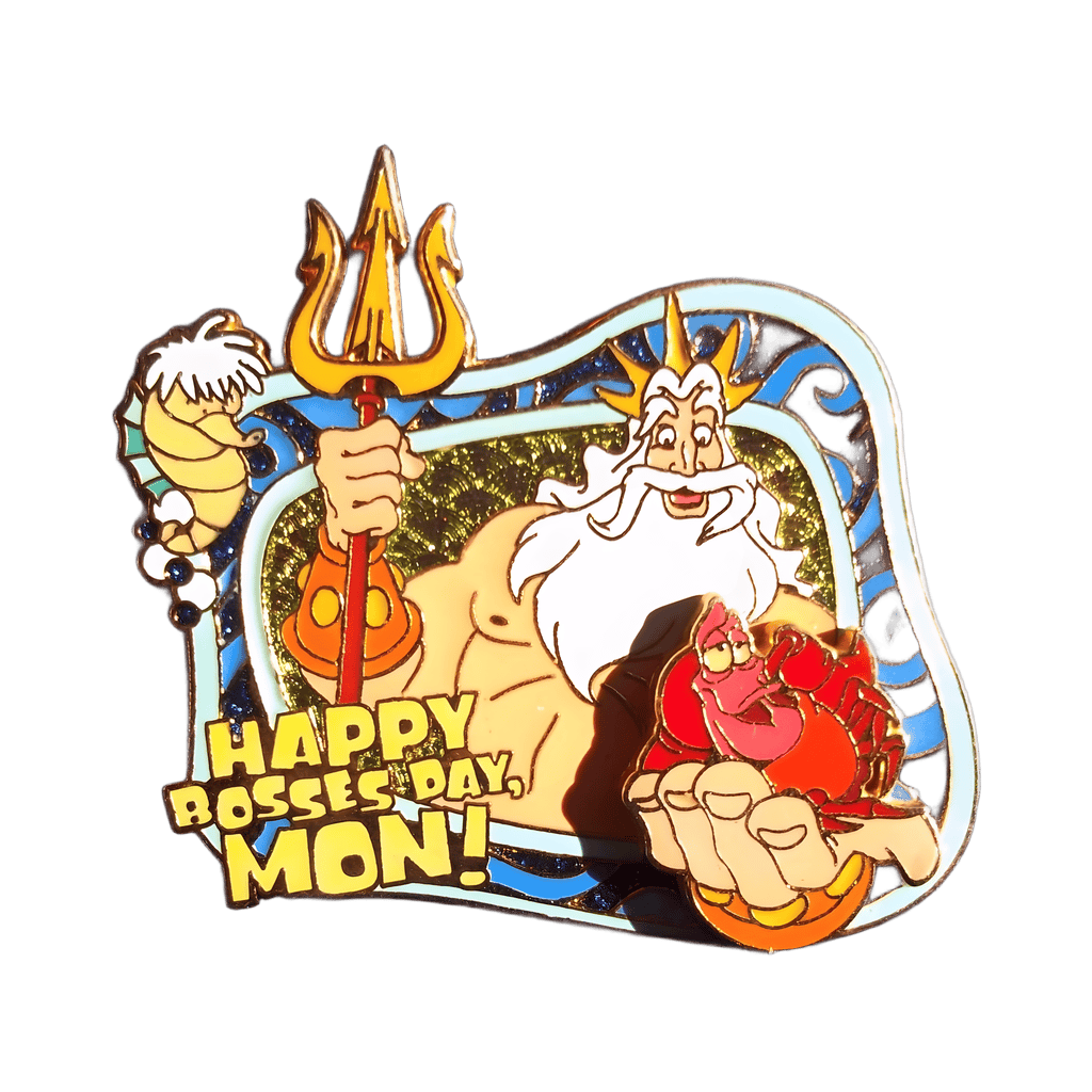 King Triton and Sebastian Disney pin