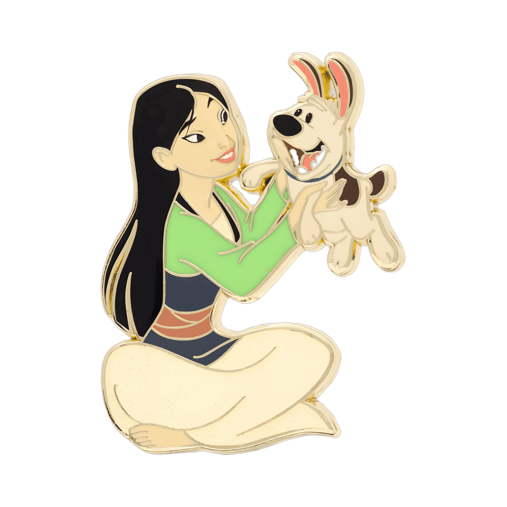 Mulan and Little Brother Disney pin
