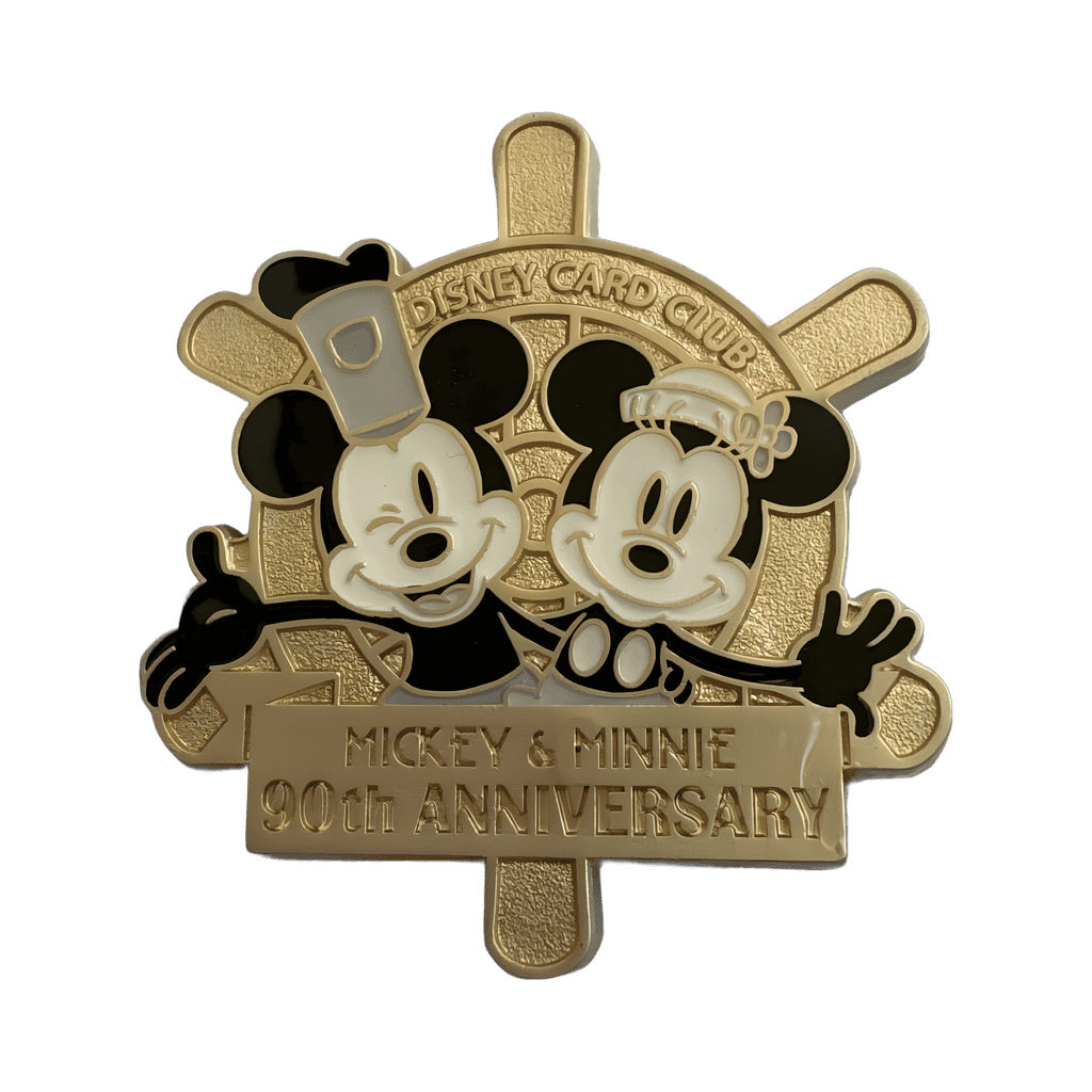 Japan Disney CC Steamboat Willie & Minnie 90th anniversary Pin Disney pin