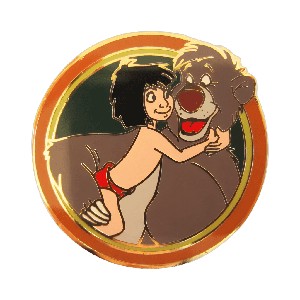 Baloo and Mowgli Disney pin