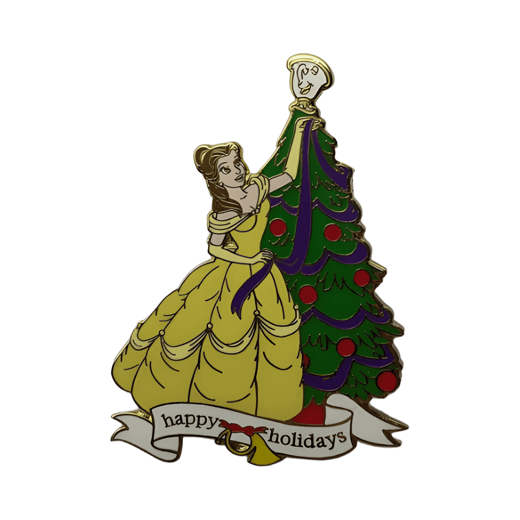 Belle and Chip Disney pin