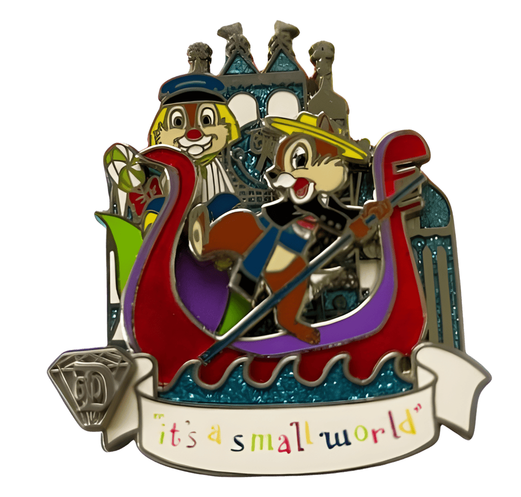 Chip and Dale- It’s a Small World Disney pin