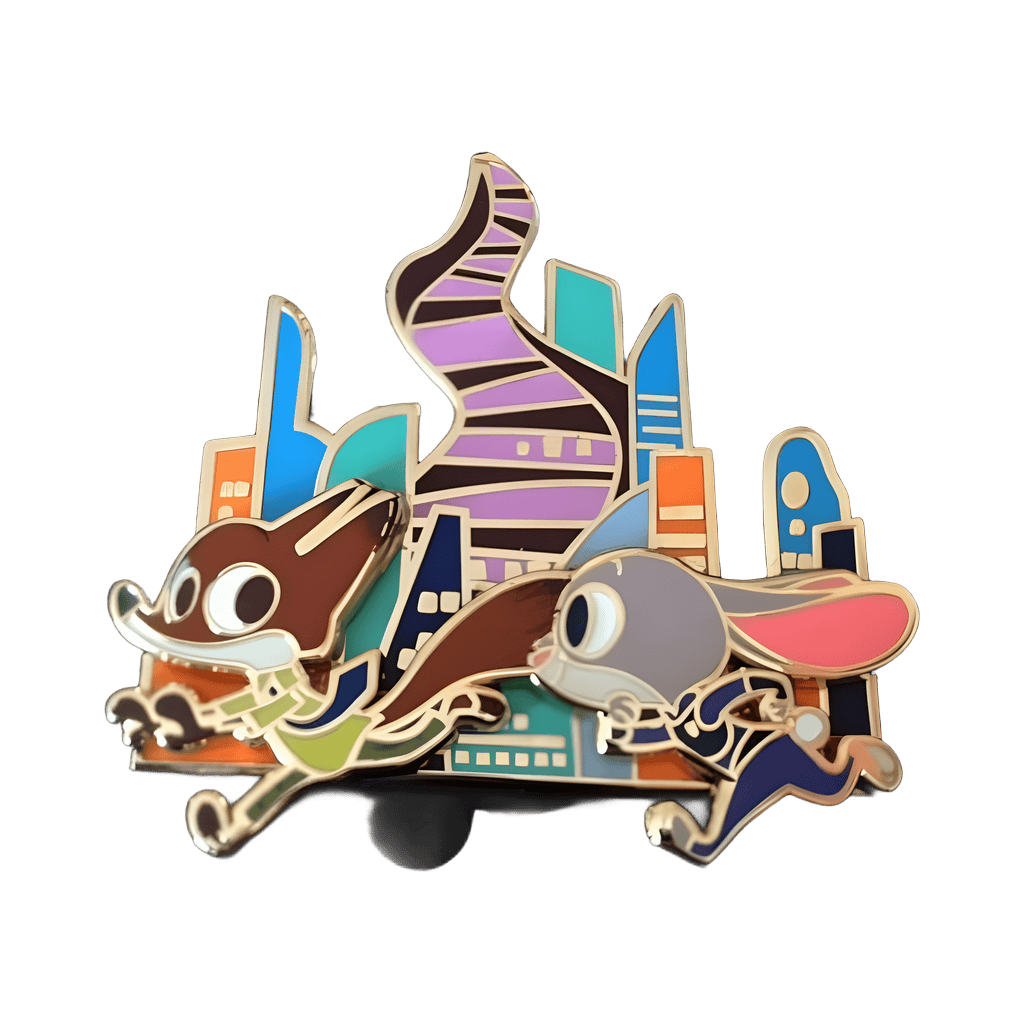 Nick and Judy Running Disney pin