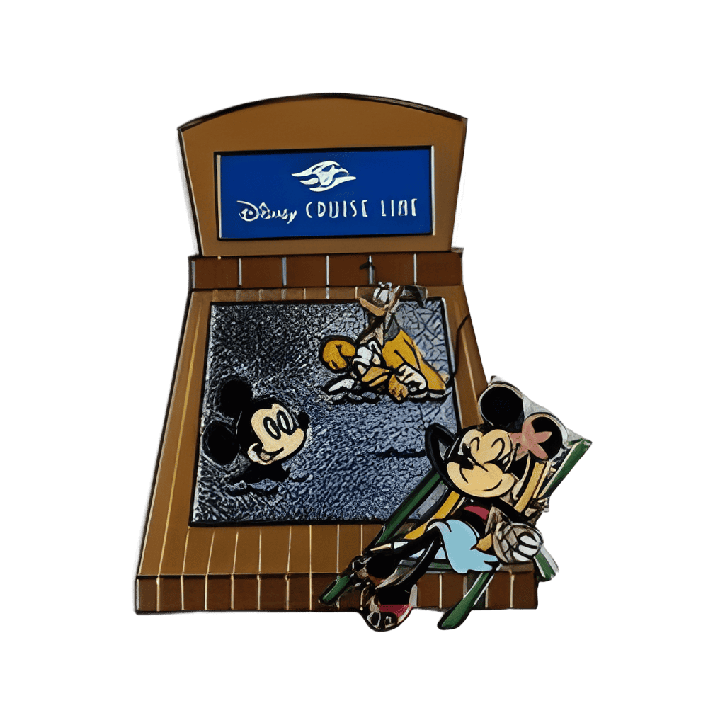 DCL - Minnie, Mickey, Angry Donald, Pluto - Swimming Pool - Disney Cruise Line Disney pin