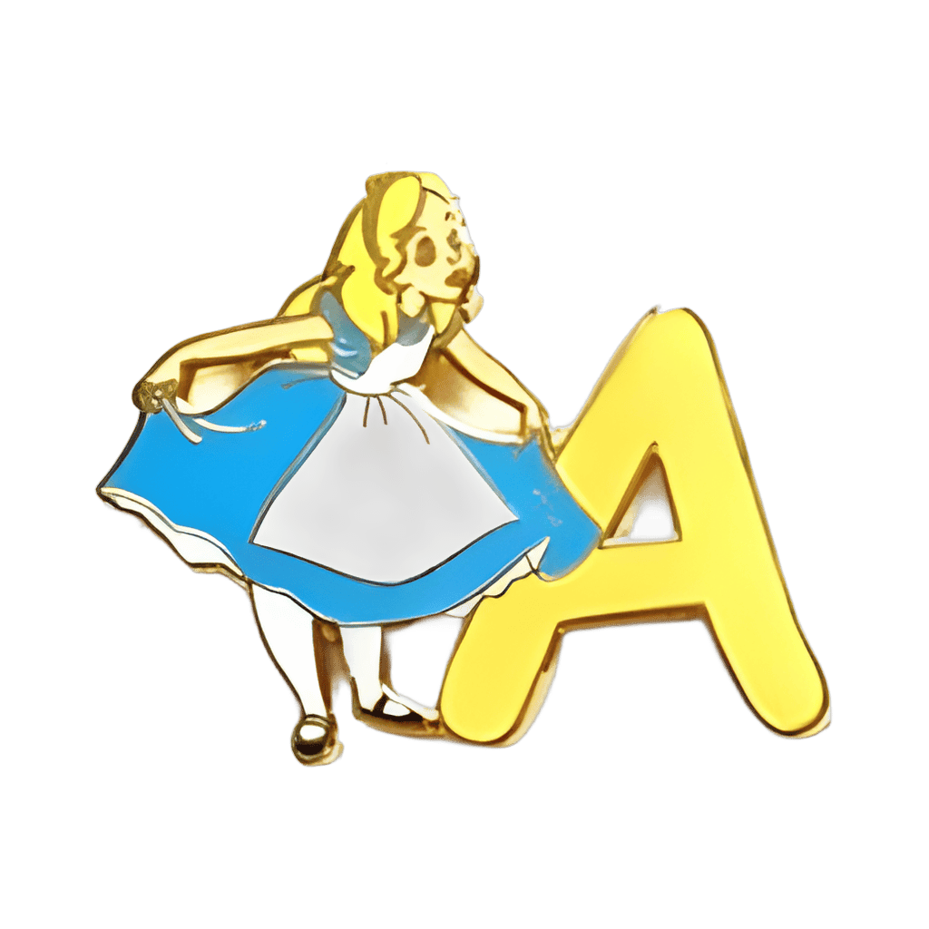 A is for Alice Disney pin