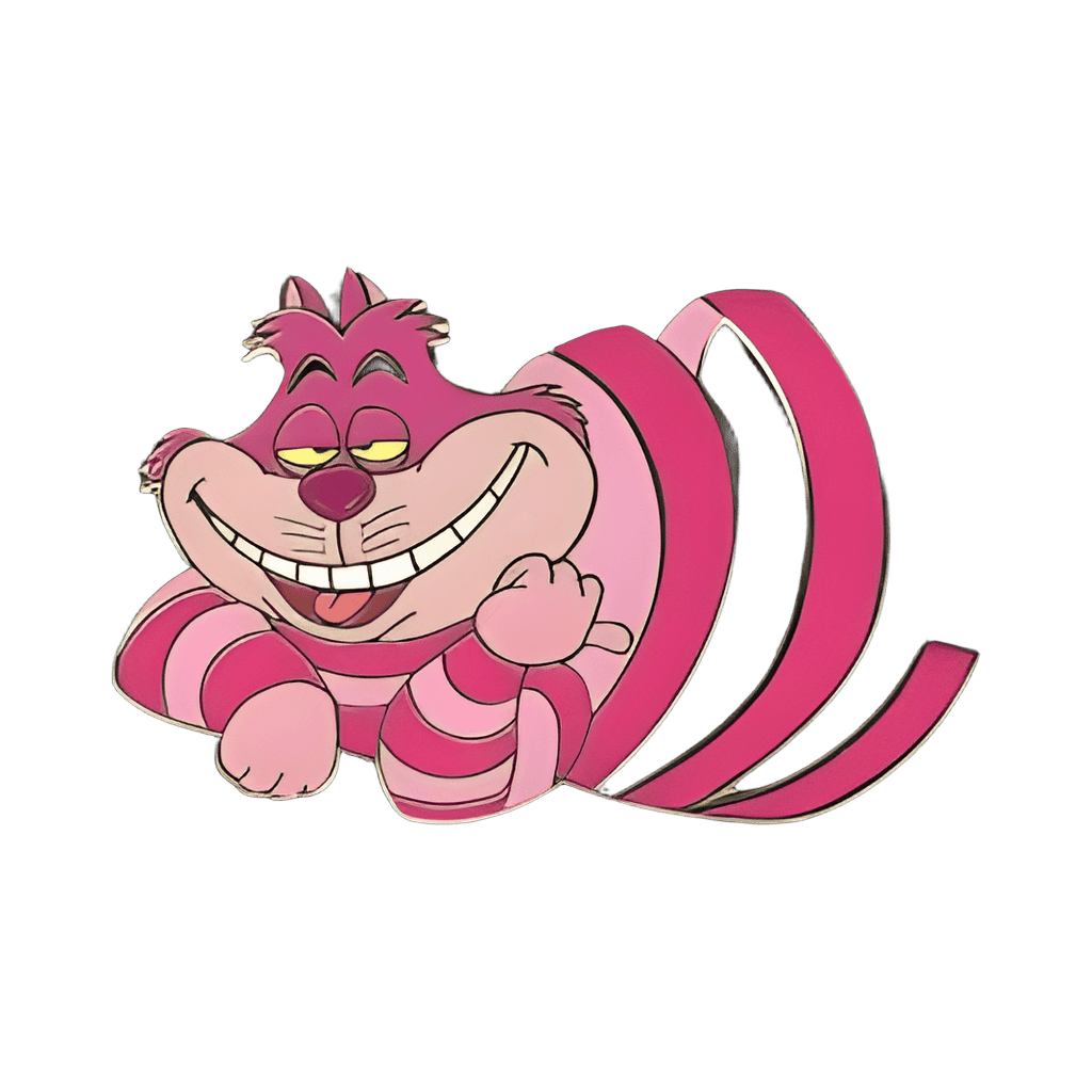 Cheshire Cat unwound Disney pin