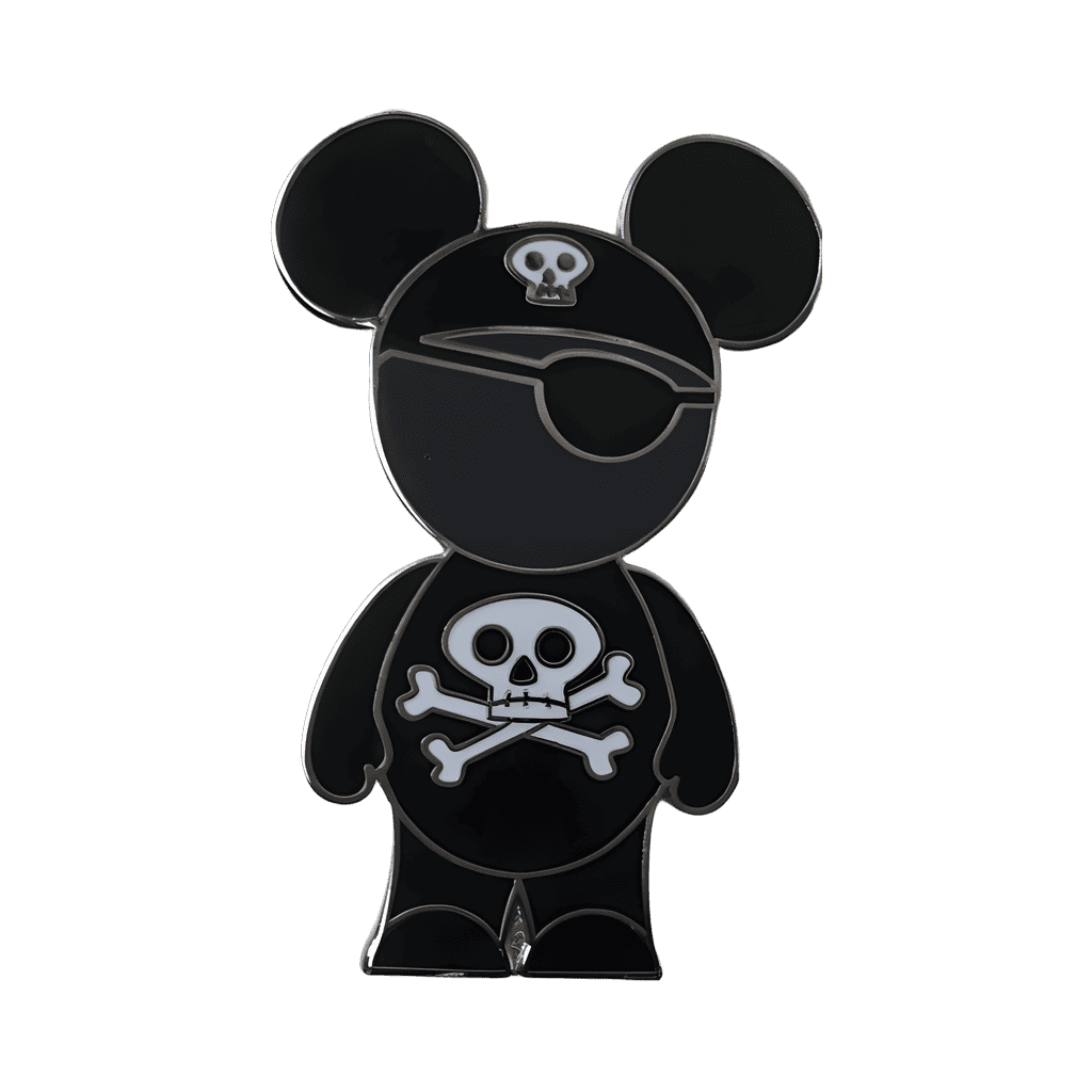 Pirate (Dark Gray Face) Disney pin