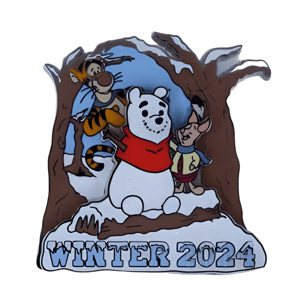 2024 Tigger and Piglet making Pooh snowman Disney pin