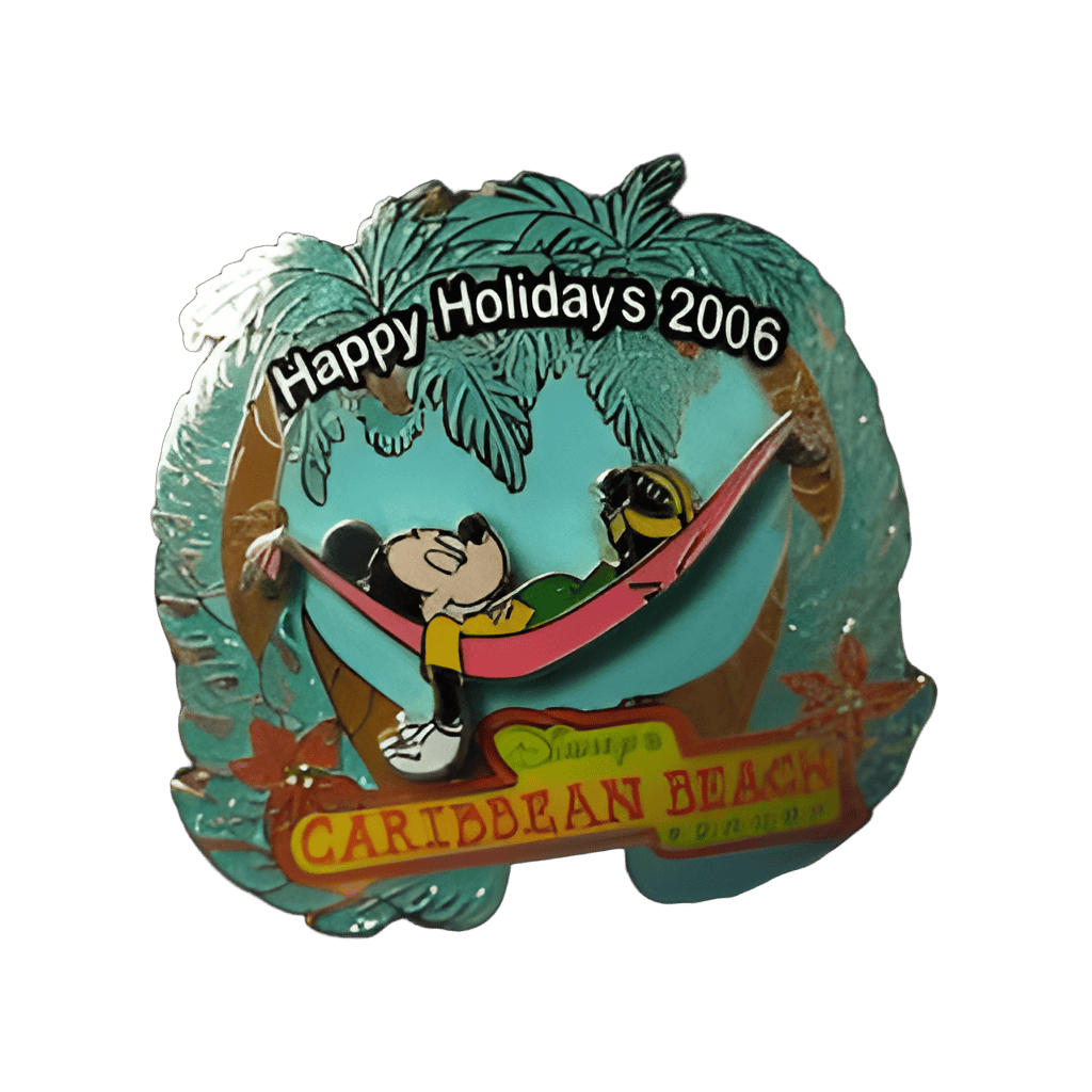 Caribbean Beach Resort - Mickey Wreath Disney pin