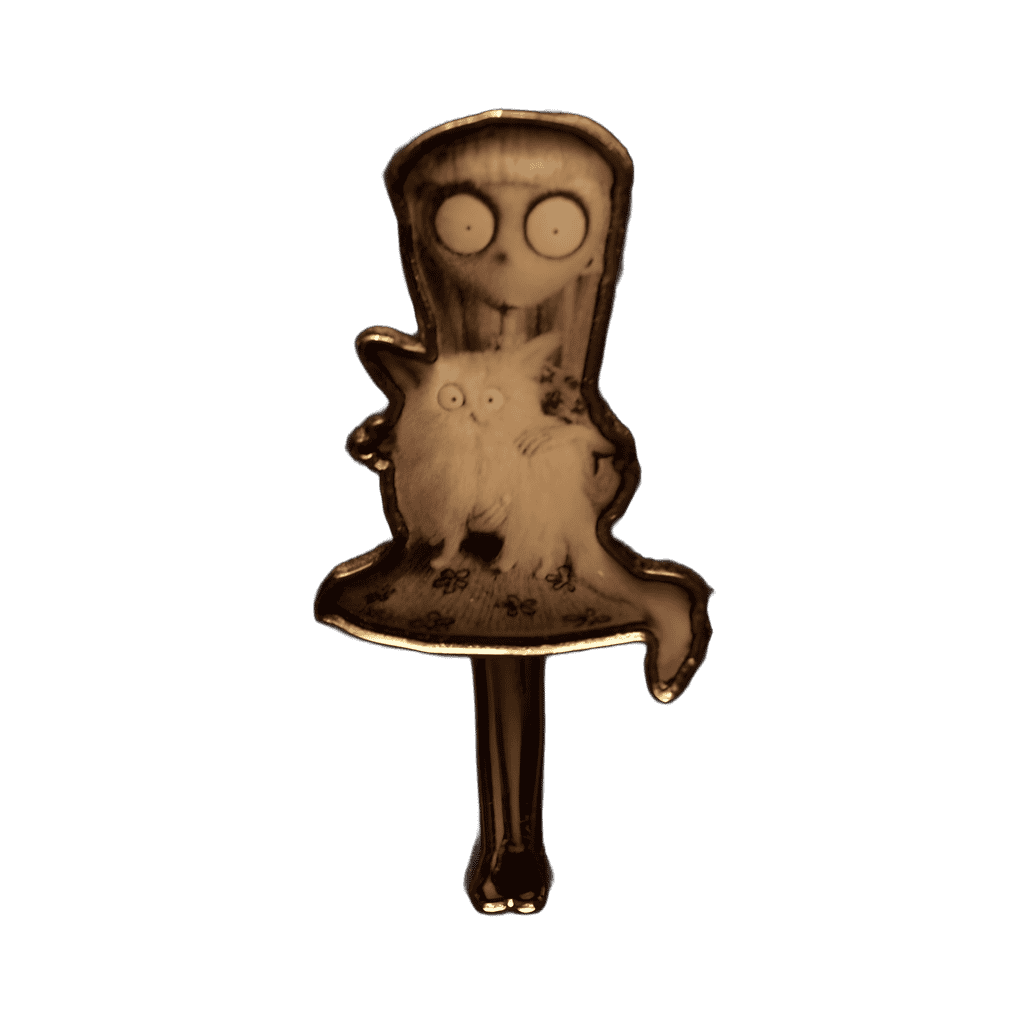Weird Girl with Mr. Whiskers Disney pin
