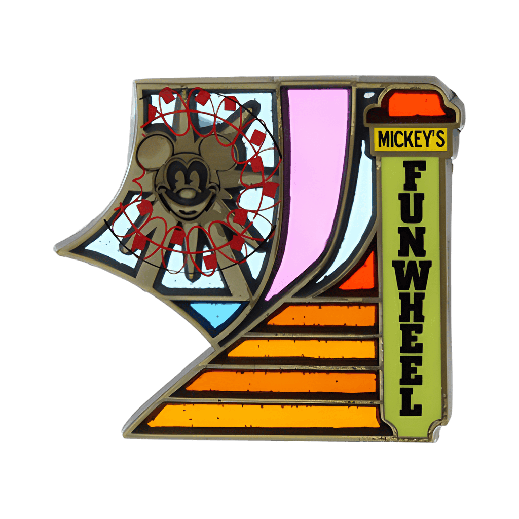 Stained glass Puzzle Piece - Mickey’s Funwheel Disney pin