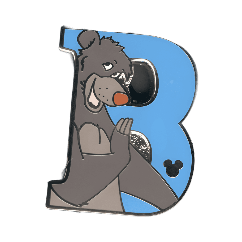 B for Baloo Disney pin