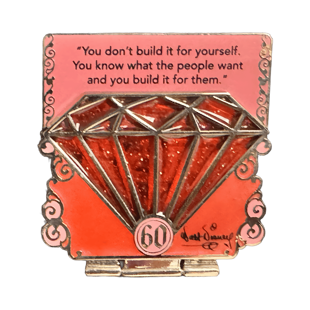 Walt Disney - Anniversary - Red - Quote Disney pin