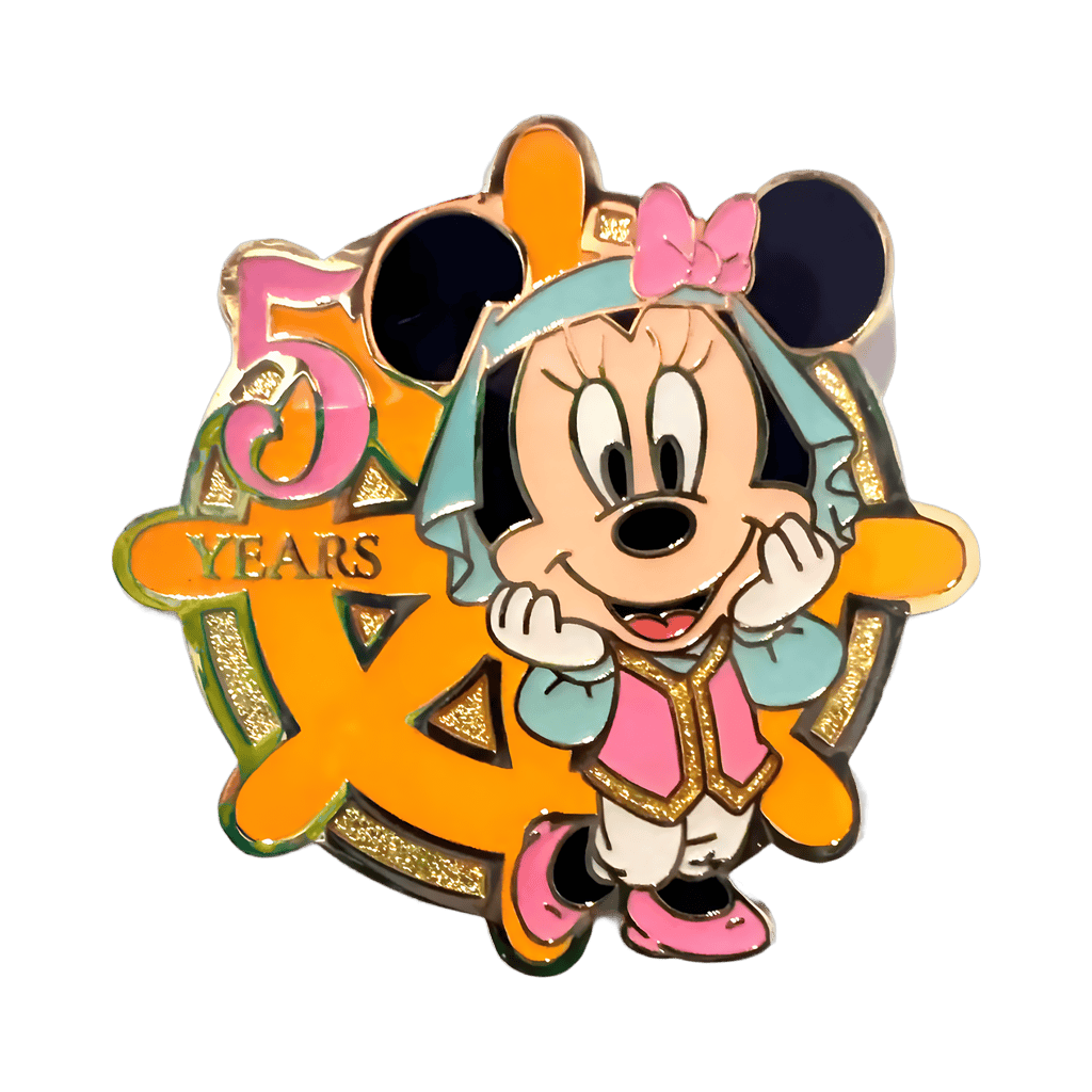 Ship Steering Wheel - 5th Anniversary - Minnie Mouse Disney pin