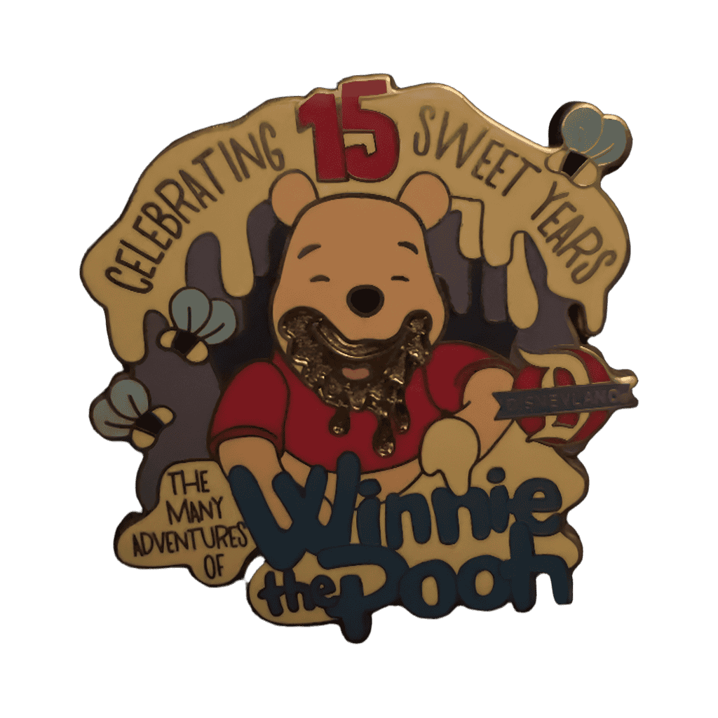 Celebrating 15 Sweet Years The Many Adventures of Winnie the Pooh Disney pin