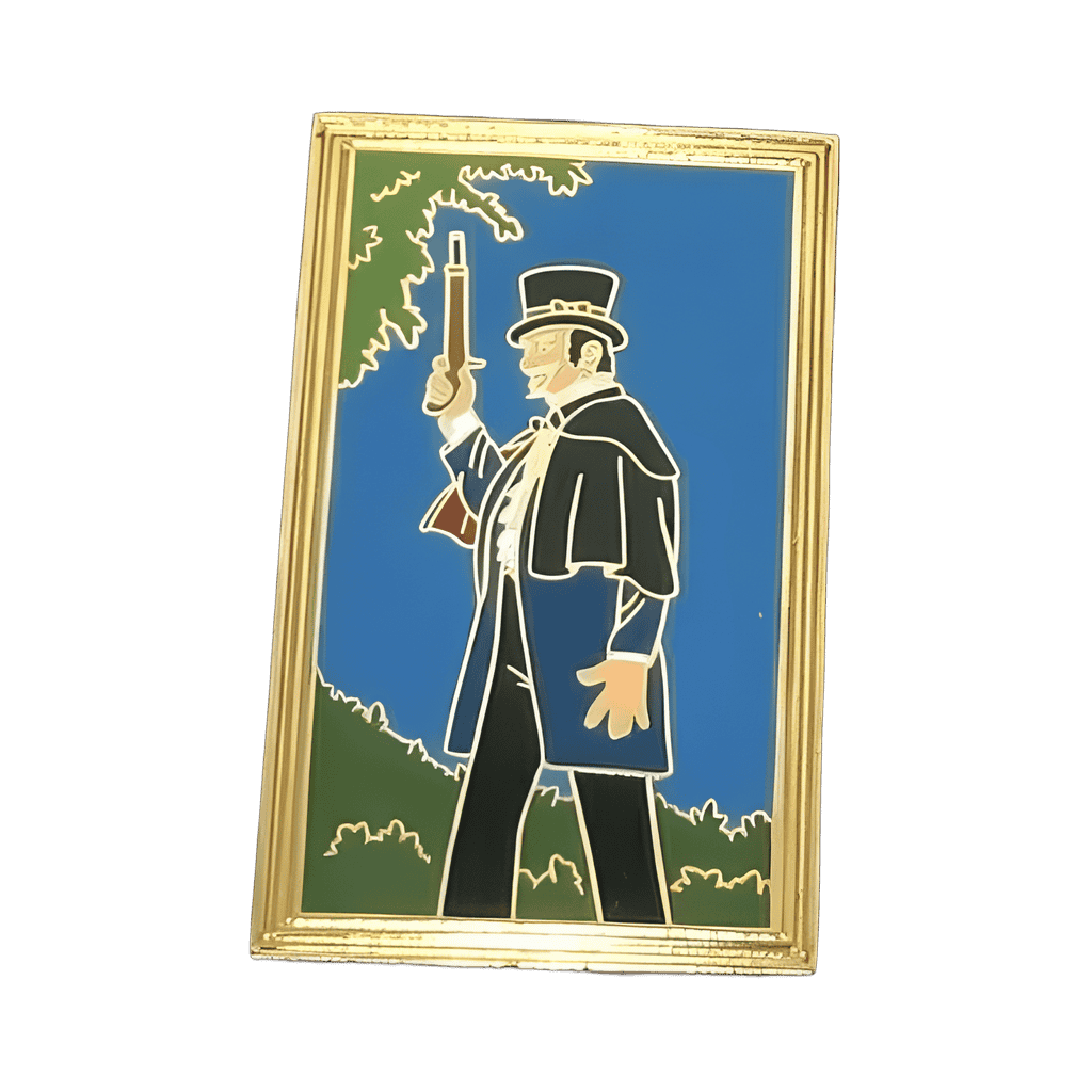 Parting Shots Boxed Set — Duelist #1 in Black and Blue Coat Portrait Disney pin