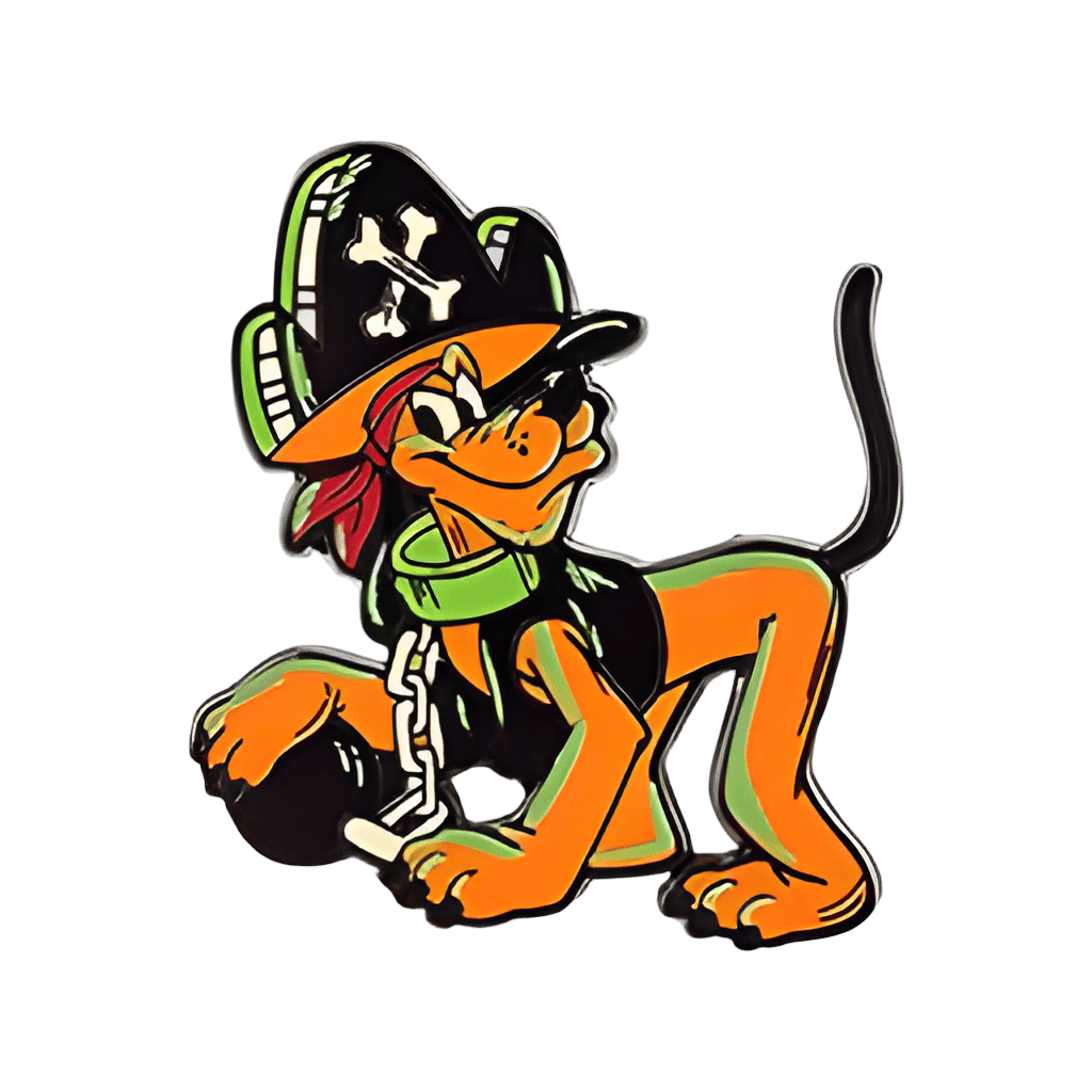 Pluto as a pirate Disney pin